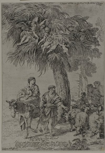 Flugten til Egypten af Giovanni Benedetto Castiglione