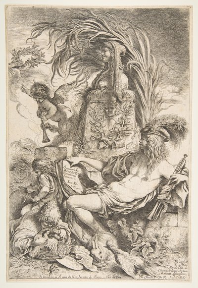 Geniet fra Castiglione, ca. 1645-47 udgivet 1648. af Giovanni Benedetto Castiglione