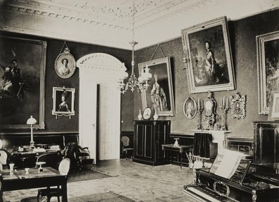 Paskevich-residensen i Gomel. Rød stue, 1860