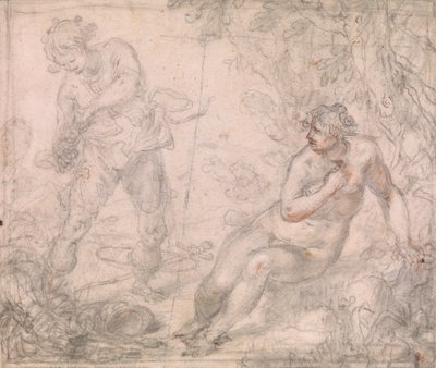Ruggiero befrier Angelica af Giovanni Biliverti