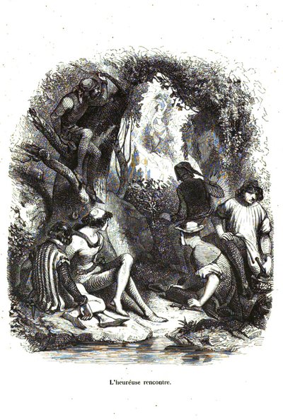Decameron - Dag 5, novelle 6 - Det lykkelige møde af Giovanni Boccaccio