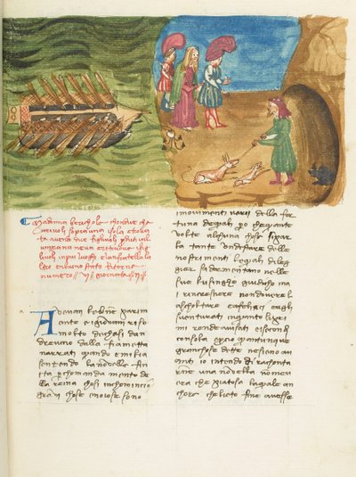 Decameron, Beritola - Corrado II di Villafranca opdager Beritola , Anden dag, novelle 6. af Giovanni Boccaccio