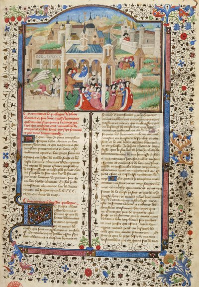 Dekameron, Dekameron-fortællernes afrejse fra Firenze af Giovanni Boccaccio