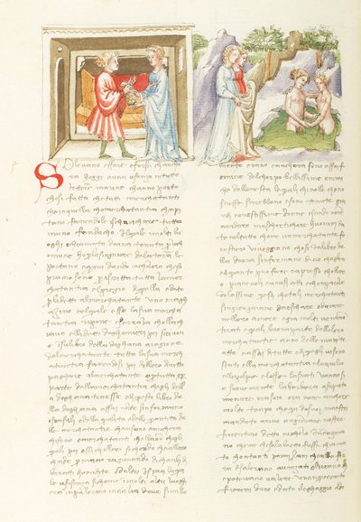 Decameron, Liaison dangereuse Salabaetto et Jancofiore se baignant, Dag otte, novelle 10. af Giovanni Boccaccio