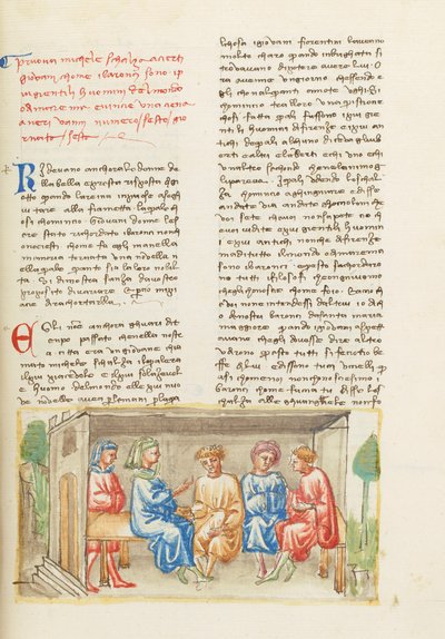Decameron, Da Gud lærte at tegne - Michele Scalza og de unge, Sjette dag, novelle 6. af Giovanni Boccaccio