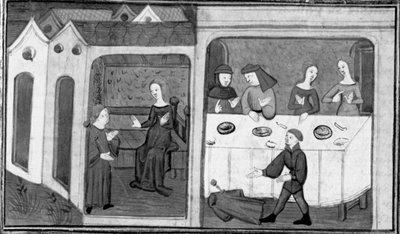 Decameron, Tedaldo taler med Ermeline; Tedaldo afslører sin identitet. Tredje dag, nyhed 7 af Giovanni Boccaccio