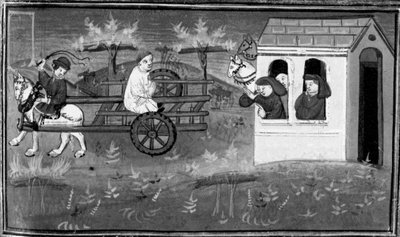 Decameron, Theodore føres til henrettelsesstedet. Femte dag, nyhed 7 af Giovanni Boccaccio