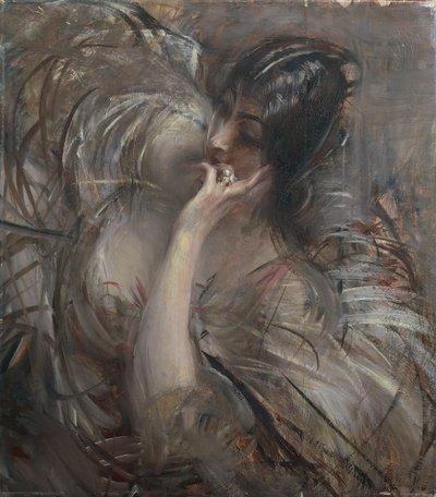 Italien, Portræt af Madame De Joss af Giovanni Boldini