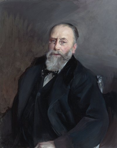 ""Portræt af Edmond de Rothschild (1845-1934) fransk bankmand, filantrop og samler"" (Edmond James de Rothschild) Maleri af Giovanni Boldini (1842-1931) 1903 Privat samling af Giovanni Boldini