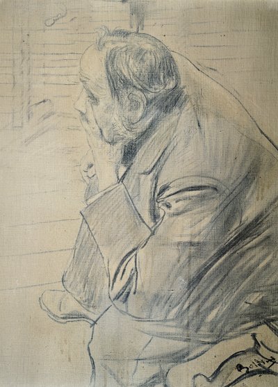Portræt af Edgar Degas af Giovanni Boldini (1842-1931) Trækul på lærred, 605x46 cm, ca 1885 af Giovanni Boldini