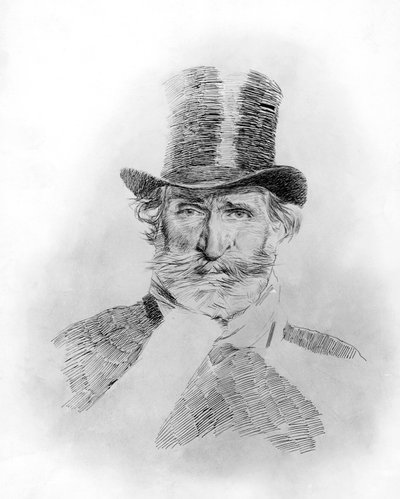 Portræt af Giuseppe Verdi (Roncole Verdi af Giovanni Boldini