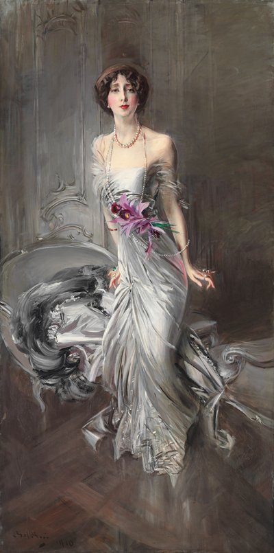 Portræt af Madame Eugene Doyen; Portræt af Madame Eugene Doyen, 1910 af Giovanni Boldini