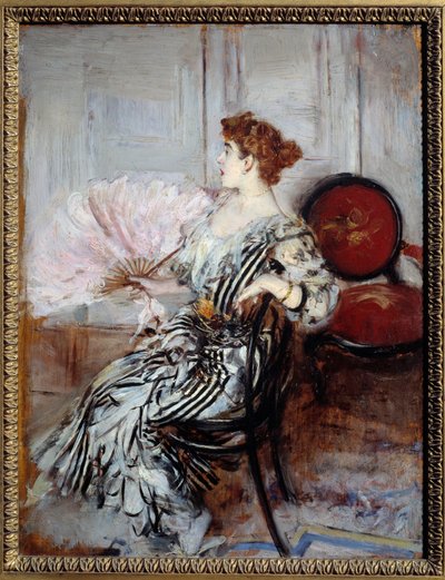 Portræt af Madame Torri, danserinde ved Operaen. Maleri af Giovanni Boldini af Giovanni Boldini