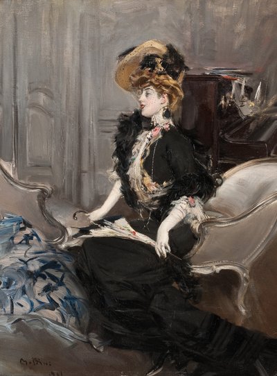 Portræt af Mme. R.L., 1901. af Giovanni Boldini