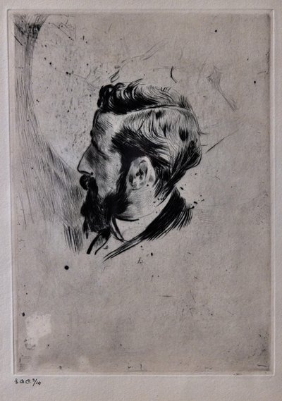 Portræt af Paul Helleu af Giovanni Boldini