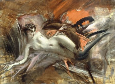 Liggende nøgen, af Giovanni Boldini