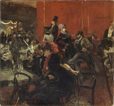 Festscene af Giovanni Boldini