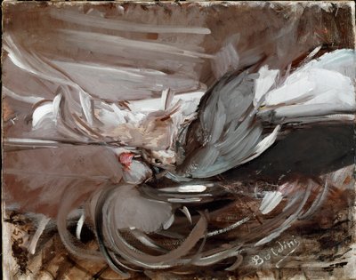 Stilleben med vildtmaleri af Giovanni Boldini (1842-1931) 1911 Dim.75x93 cm Pistoia, Boldini Collection af Giovanni Boldini