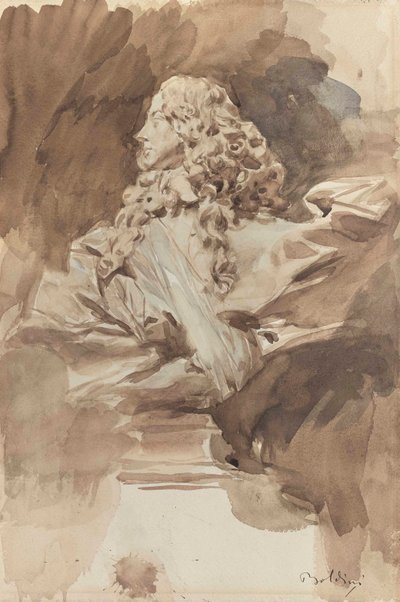 Studie af en buste af Francesco I d