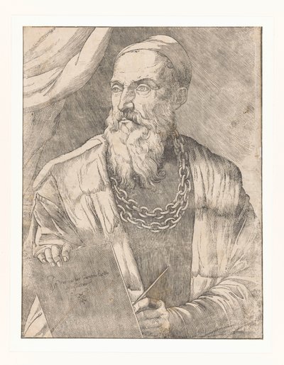 Portræt af kunstneren Titian af Giovanni Britto
