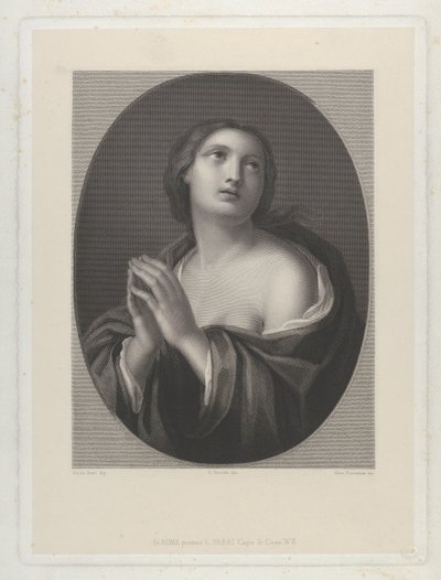 Kvindelig personificering af håb..., ca. 1835-81. af Giovanni Buonafede