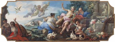 Ariadne på øen Naxos eller en allegori over efteråret af Giovanni Camillo Sagrestani