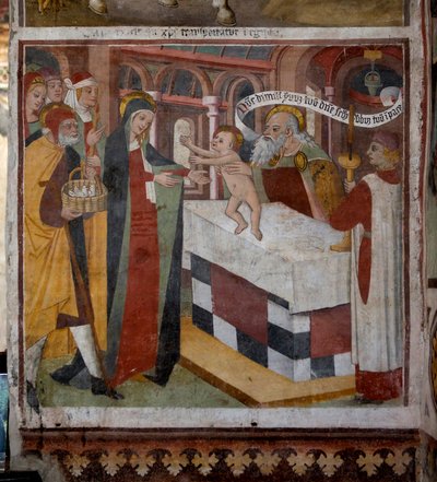 Præsentation af Jesus i templet, 1492 af Giovanni Canavesio