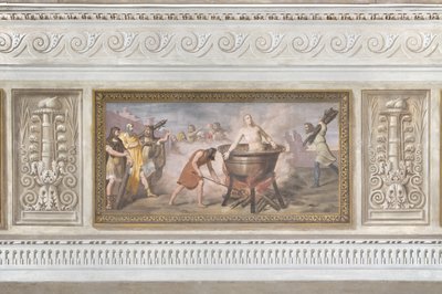 Johannes evangelistens martyrium i Rom af Giovanni Chiarini