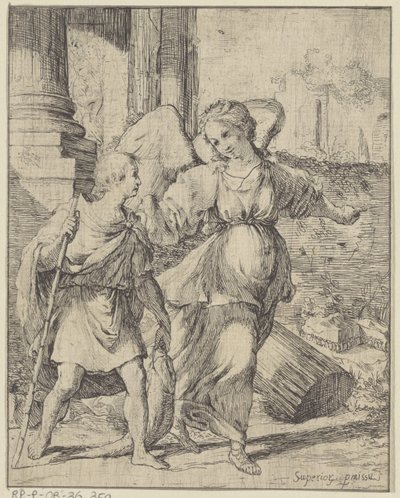 Tobias i Angel af Giovanni Citosibio Guidi