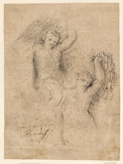 En nereid og en satyr af Giovanni Coli