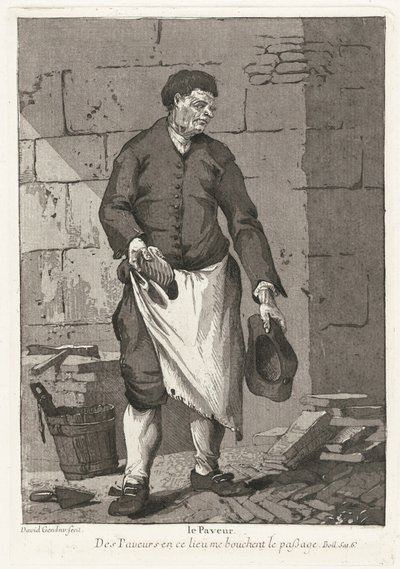 Le Paveur (vejbrolæggeren) af Giovanni David
