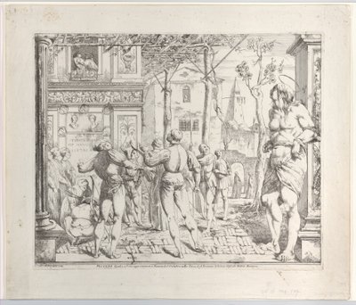 Sankt Christophers martyrium, Secondo Quadro, 1776. af Giovanni David
