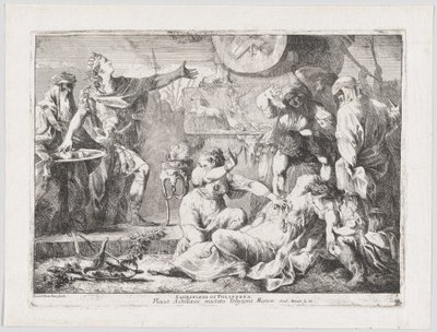 Ofringen af Polyxena, 1776. af Giovanni David