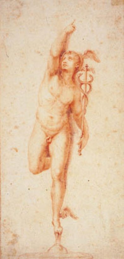 Medici Mercury efter Giambologna af Giovanni Domenico Campiglia