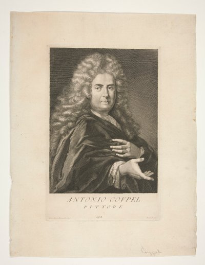 Portræt af Antoine Coypel af Giovanni Domenico Ferretti