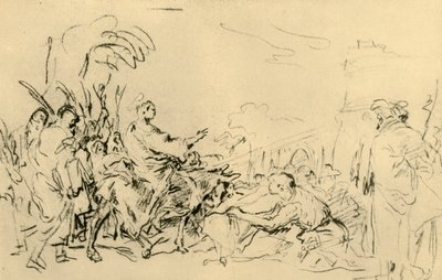 Kristi indtog i Jerusalem, c1759, 1928 af Giovanni Domenico Tiepolo