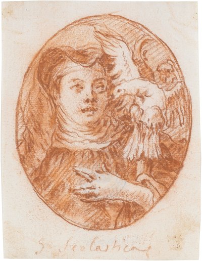 Die hl. Scholastika af Giovanni Domenico Tiepolo