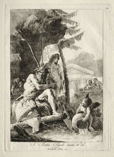 Flodfigurer af Giovanni Domenico Tiepolo