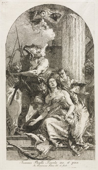 Martyrium af St. Agatha af Giovanni Domenico Tiepolo