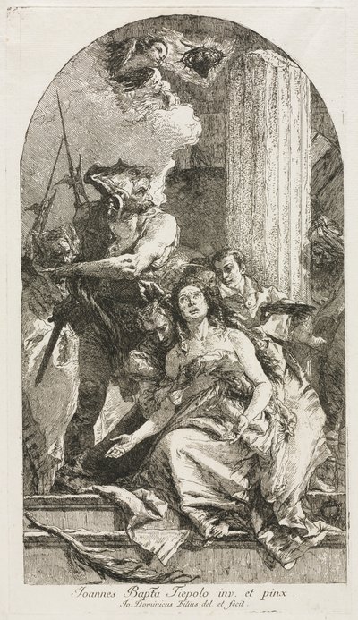Martyrium af St. Agatha. af Giovanni Domenico Tiepolo