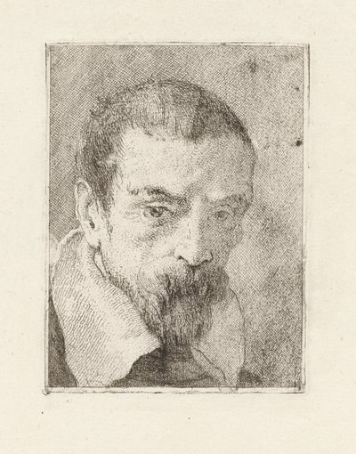 Gammel mand med skæg og bare hoved, fra Raccolta di Teste (Samling af hoveder) af Giovanni Domenico Tiepolo