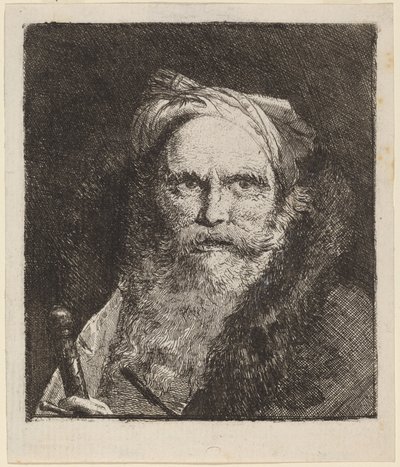 Gammel mand med et sværd af Giovanni Domenico Tiepolo