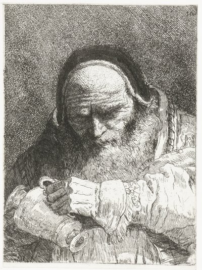 Pave med kande Samling af hoveder (serietitel) Raccolta di Teste (serietitel) af Giovanni Domenico Tiepolo