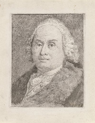 Portræt af Giambattista Tiepolo, fra samlingen af ​​hoveder (samling af hoveder) af Giovanni Domenico Tiepolo