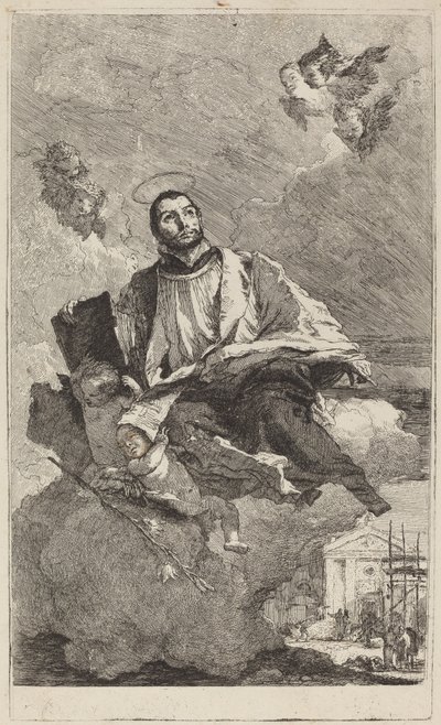 Sankt Gaetano af Thiene af Giovanni Domenico Tiepolo