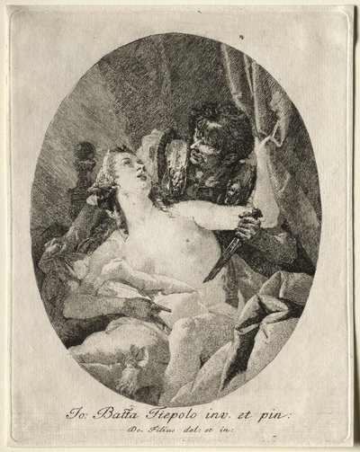 Tarquin og Lucretia af Giovanni Domenico Tiepolo