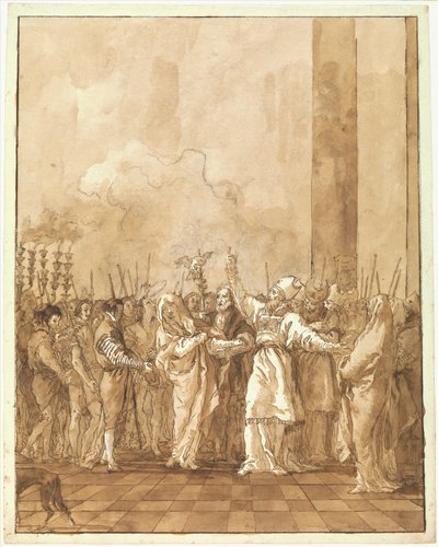 Die Verlobung der Jungfrau af Giovanni Domenico Tiepolo
