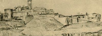 Citadellet i Brescia, midten af slutningen af det 18. århundrede, 1928 af Giovanni Domenico Tiepolo