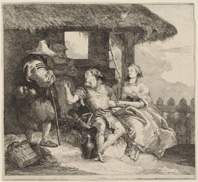 Ægteskabet mellem Angelica og Medoro af Giovanni Domenico Tiepolo