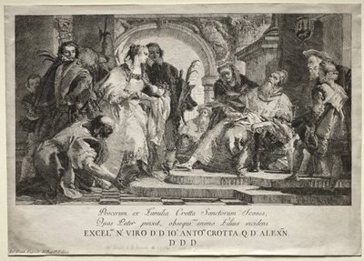 Crotta-familiens hellige af Giovanni Domenico Tiepolo